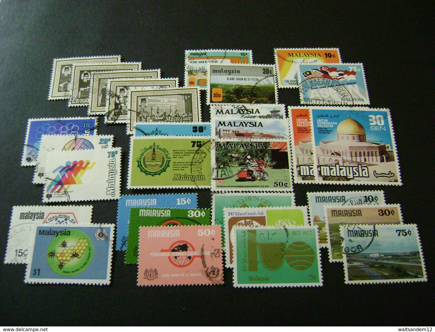 Malaysia 1975-1978 Complete Stamp Issues (SG 128-189) 2 Images - Used [Sale Price] - Malaysia (1964-...)