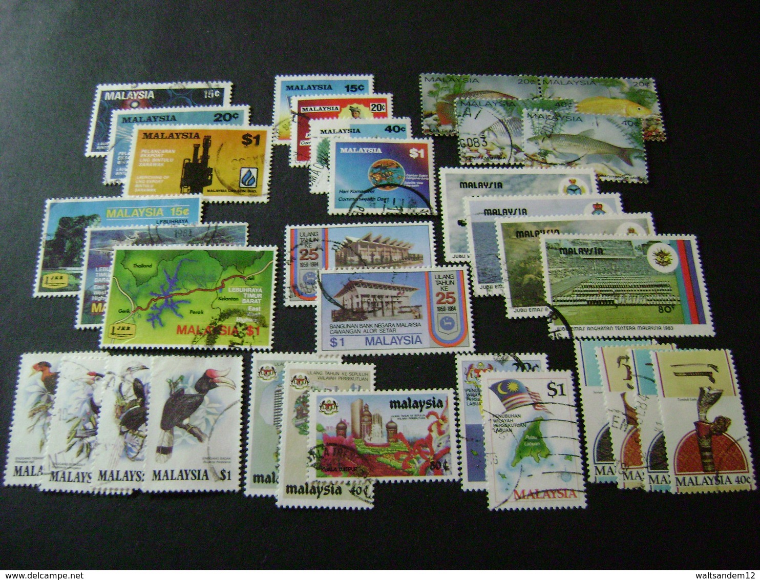 Malaysia 1983-1985 Complete Stamp Issues (SG 253-270, 280-330) 2 Images - Used - Malaysia (1964-...)