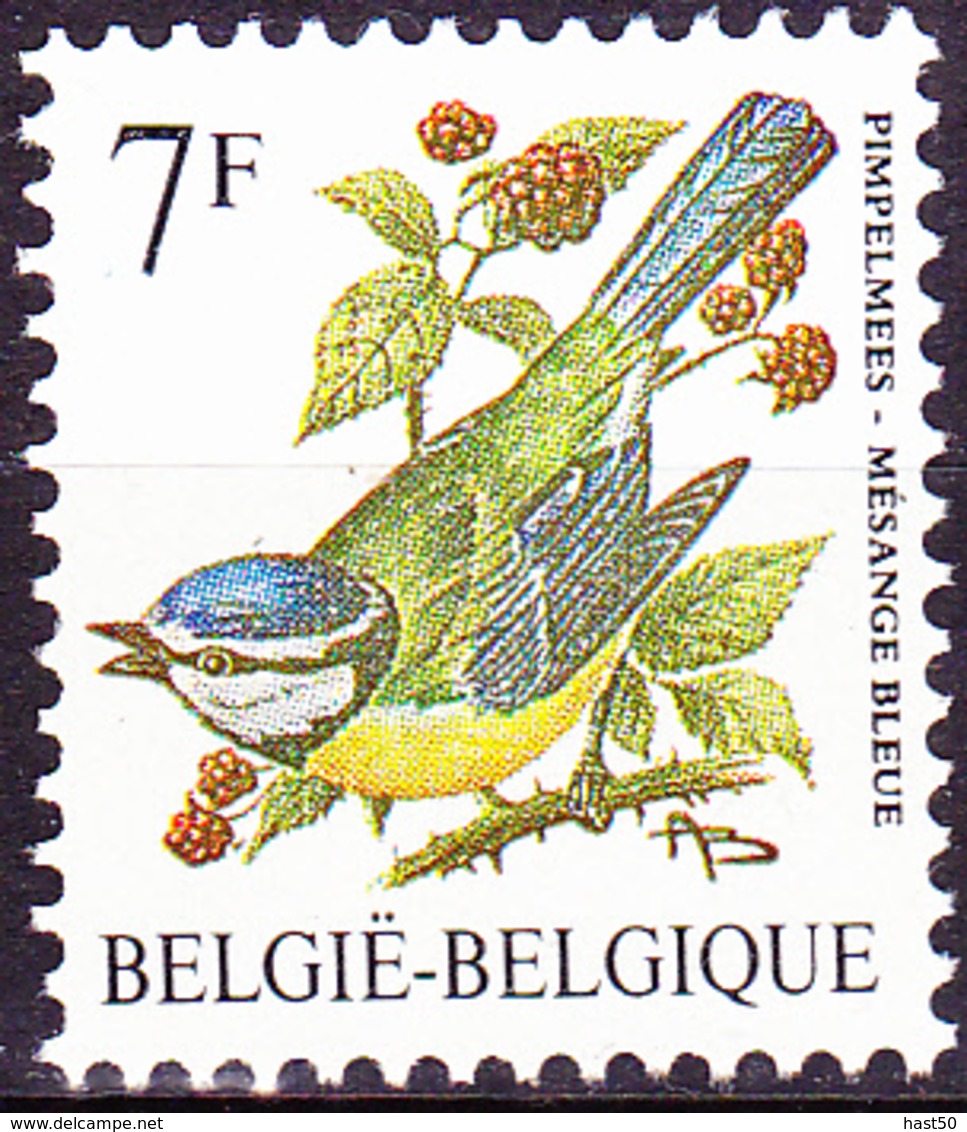 Belgien Belgium Belgique - Blaumeise (Parus Caeruleus) (MiNr: 2313) 1987 - Postfrisch MNH - Unused Stamps