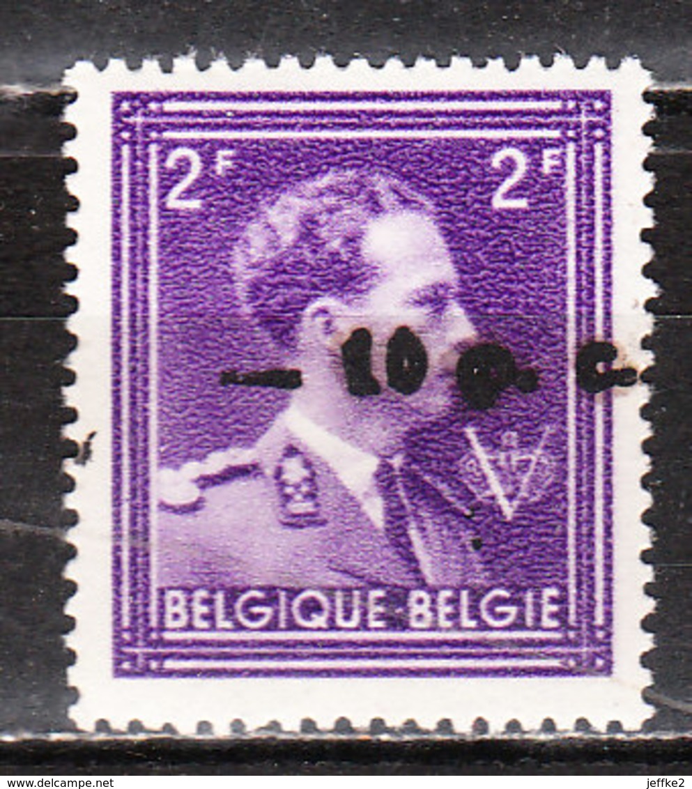 724O**  Leopold III Col Ouvert Surchargé -10% - MONTIGNIES SUR SAMBRE - MNH** - LOOK!!!! - 1946 -10%