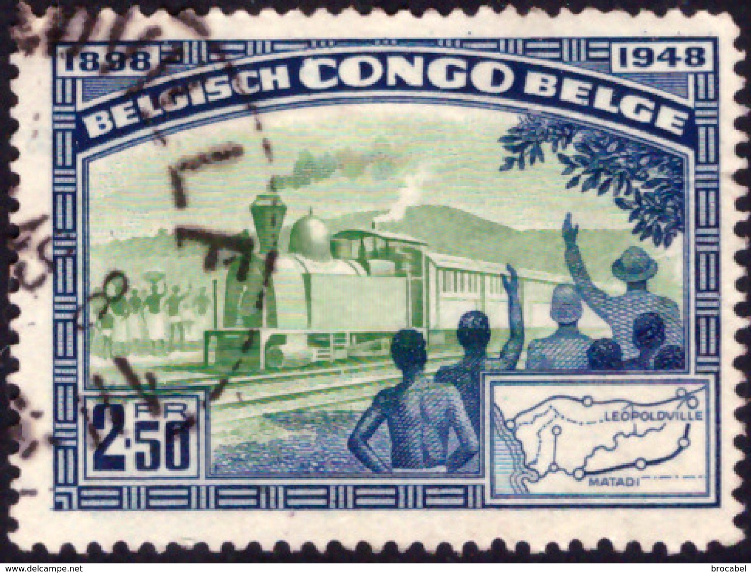 Congo 0296 (o)  Chemin De Fer - Used Stamps