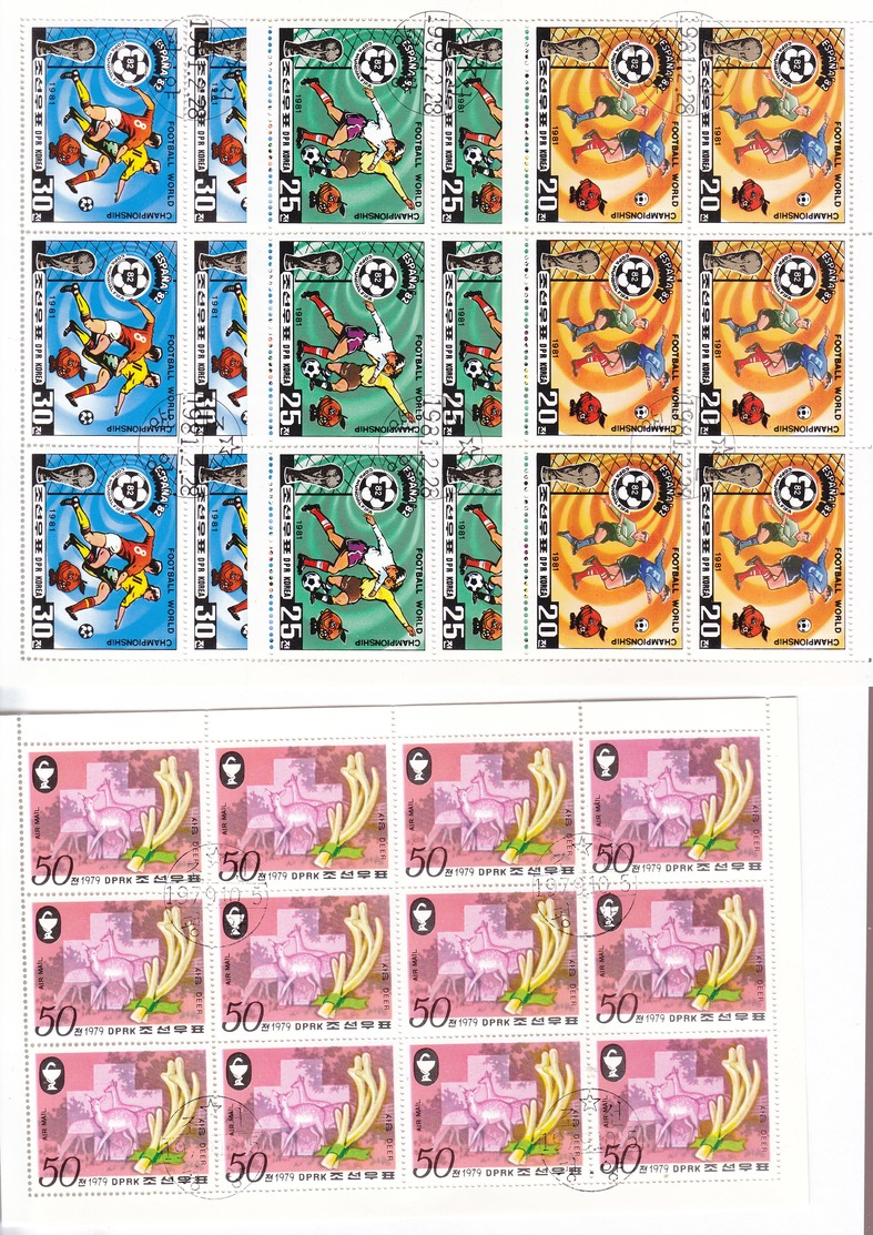 North Korea -  Stock of 109 Blocks & sheets / all scand nice collection