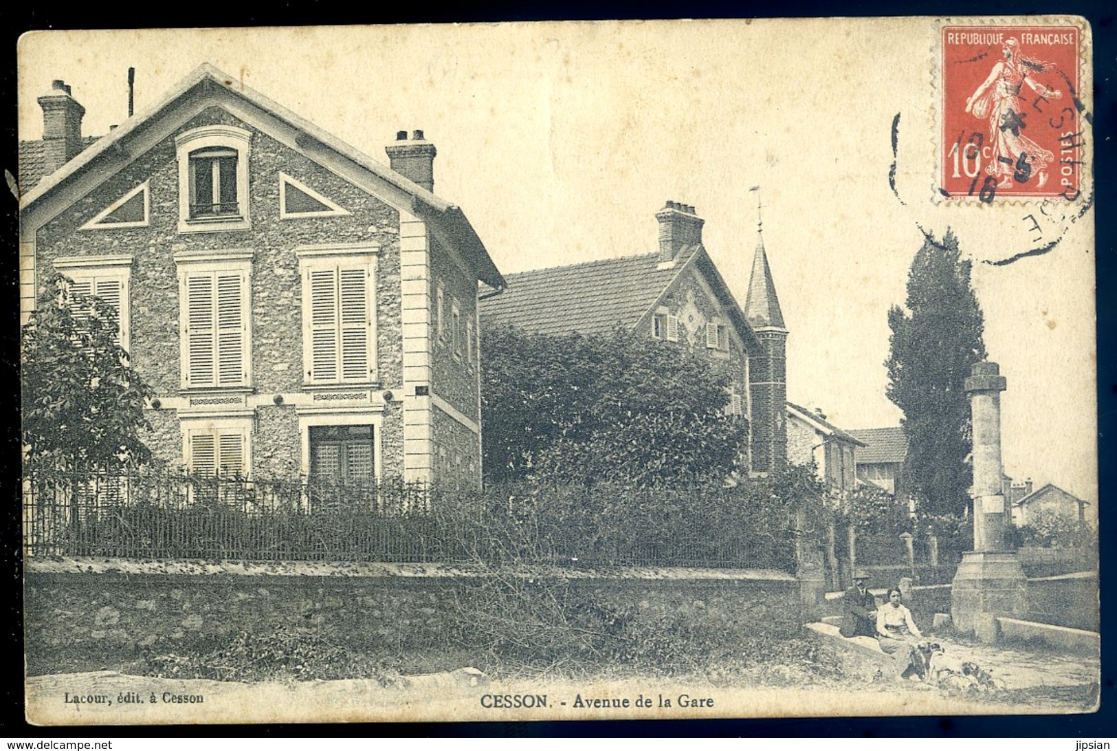 Cpa Du 77  Cesson Avenue De La Gare  ---   Canton Savigny Le Temple  YN17 - Savigny Le Temple