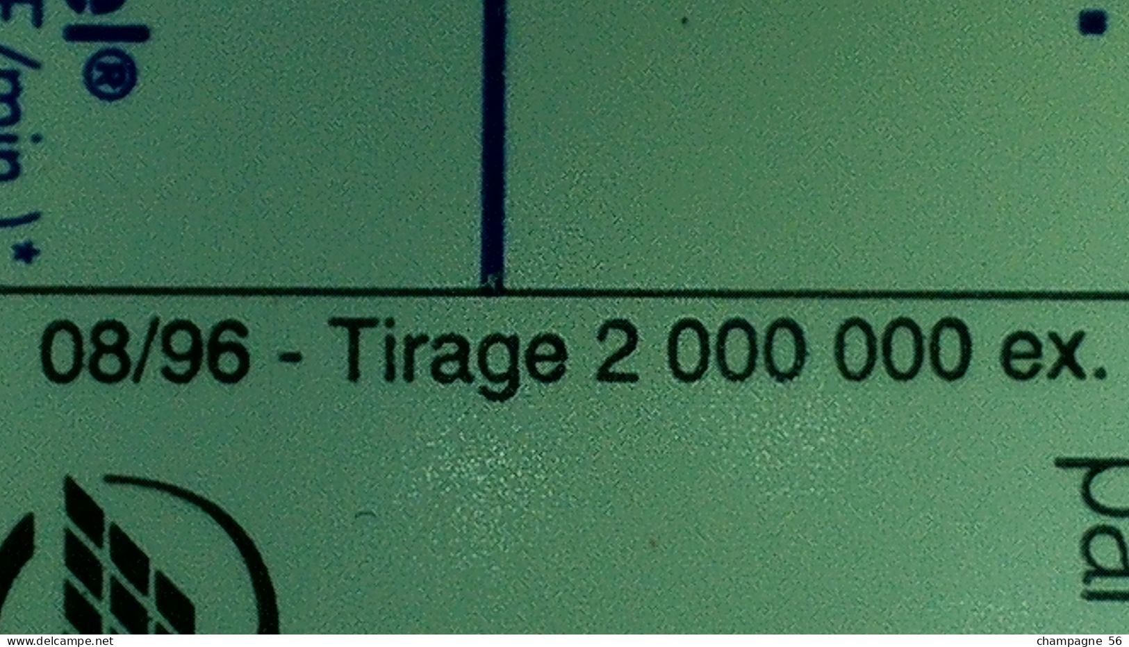 FRANCE TÉLÉCARTE OPÉRATEURS TELECOM 1996 F685 980 SC7 N.D.C. PERSONNAGE ALLO " 50 UNITÉ UTILISÉE