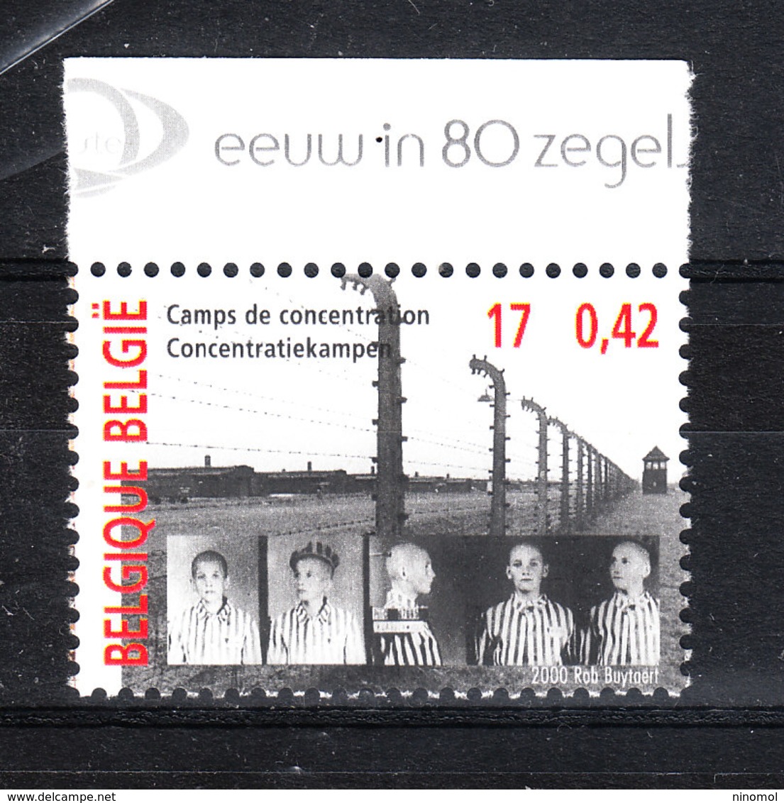 Belgio   -   2000. Shoah: Campi Di Concentramento. Lager. MNH - Seconda Guerra Mondiale