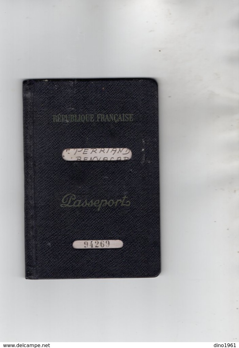 VP13.480 - MARSEILLE 1958 - JUDAICA - Passeport - Mme BENYCAR née à MONASTIR (Turquie ) Veuve PERRIAND