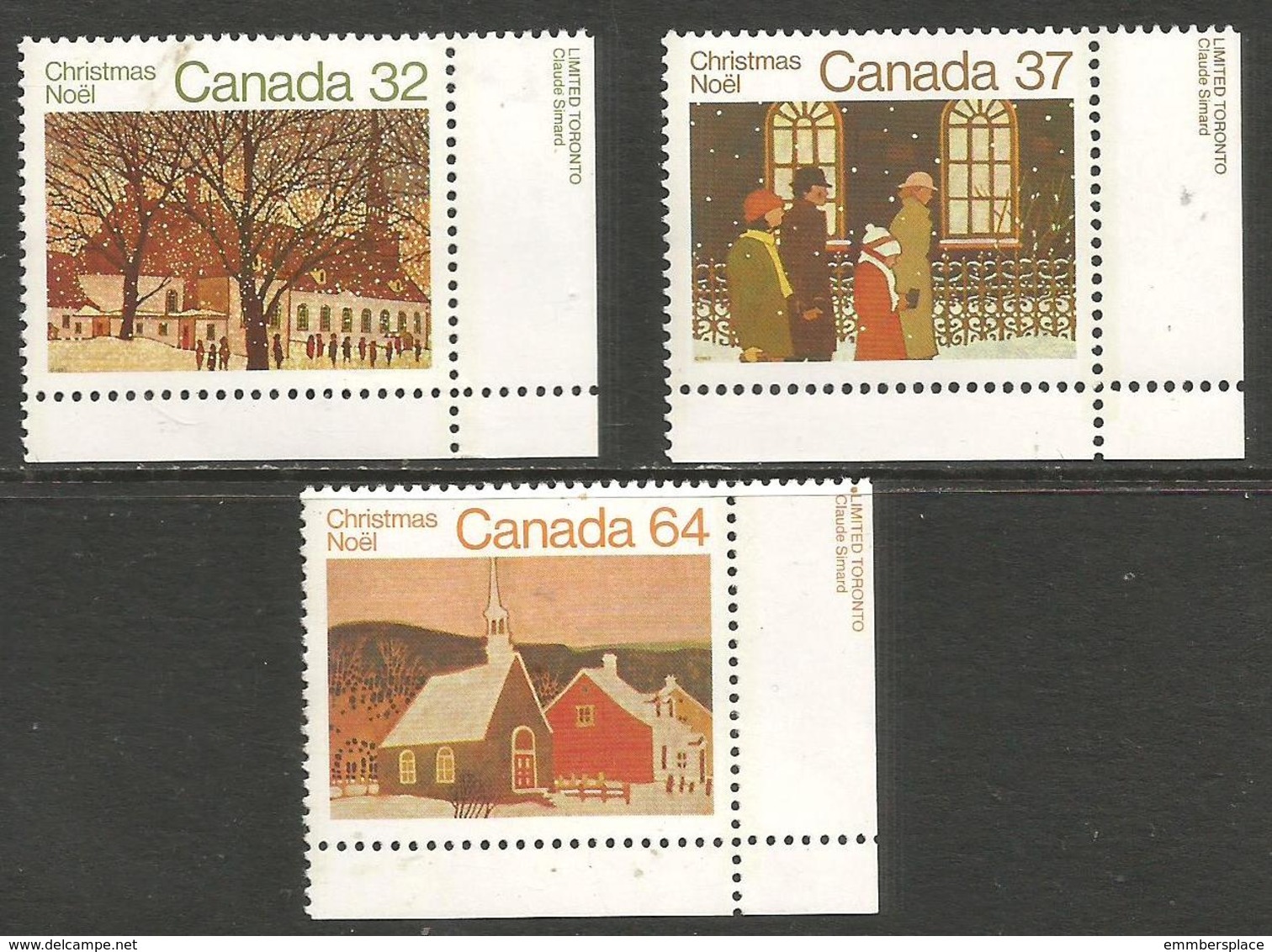 Canada - 1983 Churches MNH **   Sc 1004-6 - Unused Stamps