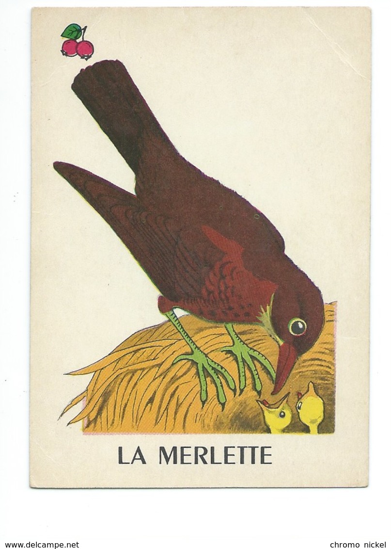 La Merlette Chromo Image Carte à Jouer 105 X 73 Mm Bien 2 Scans - Autres & Non Classés