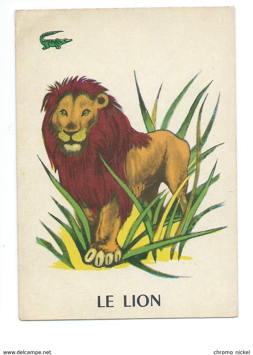 Le Lion Chromo Image Carte à Jouer 105 X 73 Mm Bien 2 Scans - Autres & Non Classés