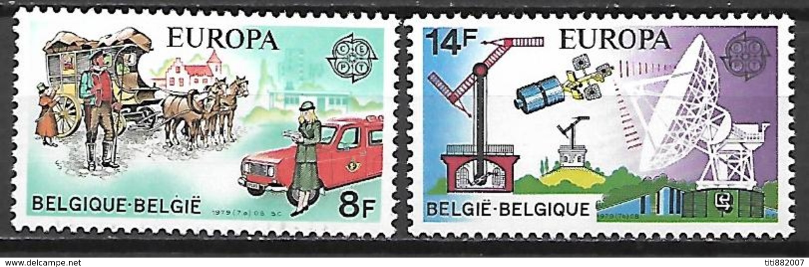 BELGIQUE   -  1979  .  Y&T N° 1925 / 1926 *.  EUROPA - Unused Stamps