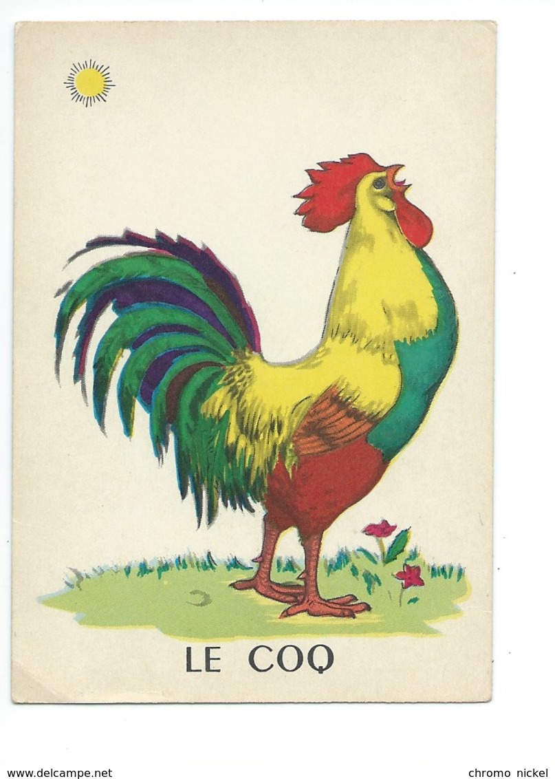 Le Coq Chromo Image Carte à Jouer 105 X 73 Mm Bien 2 Scans - Autres & Non Classés