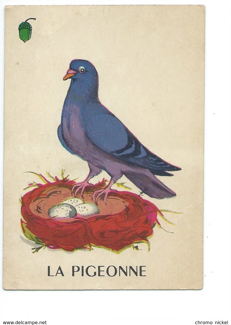 La  Pigeonne Chromo Image Carte à Jouer 105 X 73 Mm Bien 2 Scans - Autres & Non Classés