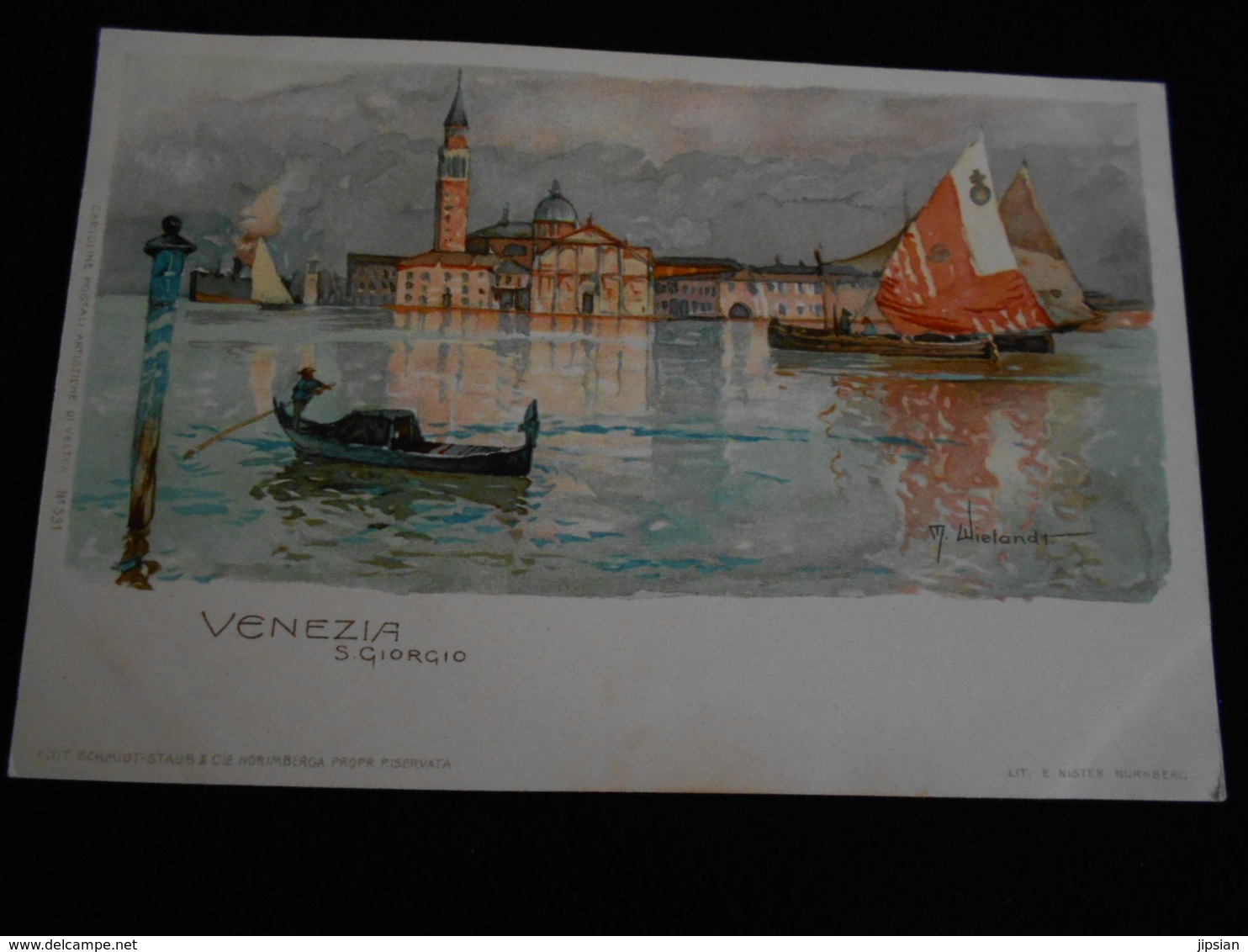 lot de 20 cpa illustrateur Manuel Wielandt Venezia Verona Pegli Torcello Isola Lecchi Murano etc..  YN21