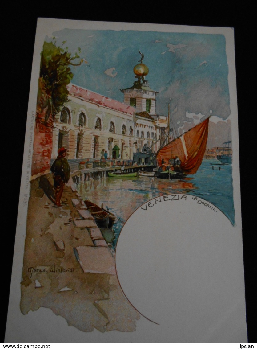 lot de 20 cpa illustrateur Manuel Wielandt Venezia Verona Pegli Torcello Isola Lecchi Murano etc..  YN21