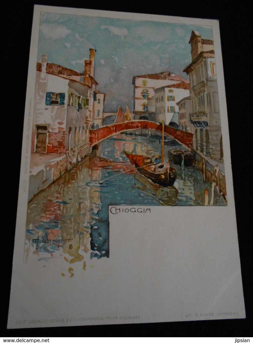 lot de 20 cpa illustrateur Manuel Wielandt Venezia Verona Pegli Torcello Isola Lecchi Murano etc..  YN21