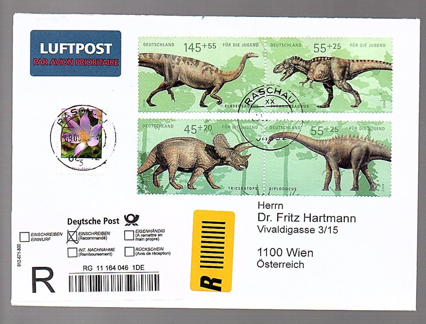 R-Sigmaringen Dinosaur > Wien (332) - Covers & Documents