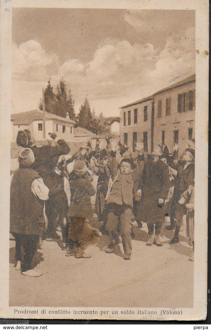 POSTA MILITARE Ia GUERRA - UFFICIO POSTA MILITARE ALBANIA (2) (p.5) 29.04.1916 SU CARTOLINA  VALONA FORMATO PICCOLO - Posta Militare (PM)