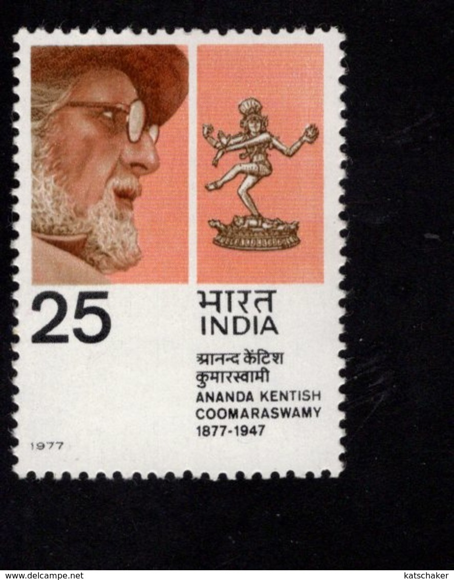 675500692 INDIA 1977  POSTFRIS MINT NEVER HINGED POSTFRISCH EINWANDFREI SCOTT 765 ANANDA KENTISH COOMARAWAMY - Neufs