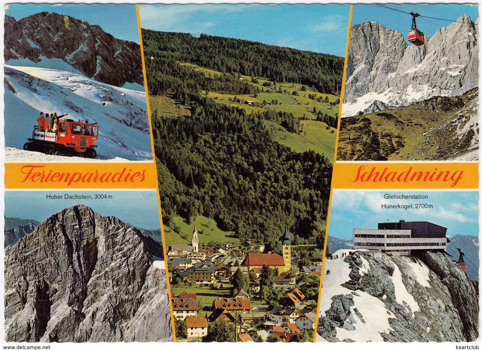 Schladming :  THIOKOL SNOWCAT, Gletscherstation, Dachstein - (Austria) - Toerisme