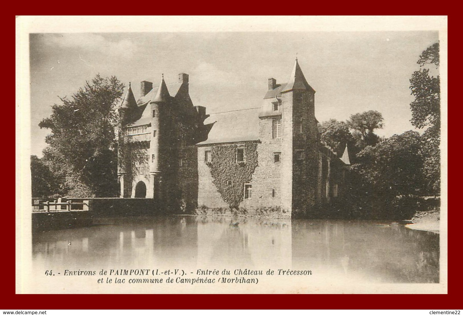 Théme Chateau * Campénéac *  Chateau De Trécesson    ( Scan Recto Et Verso ) - Autres & Non Classés