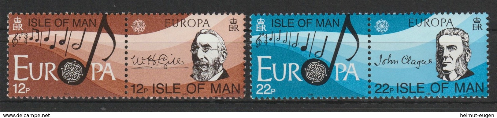 MiNr. 278 - 281 Großbritannien - Isle Of Man / 1985, 24. April. Europa: Europäisches Jahr Der Musik. - Ohne Zuordnung