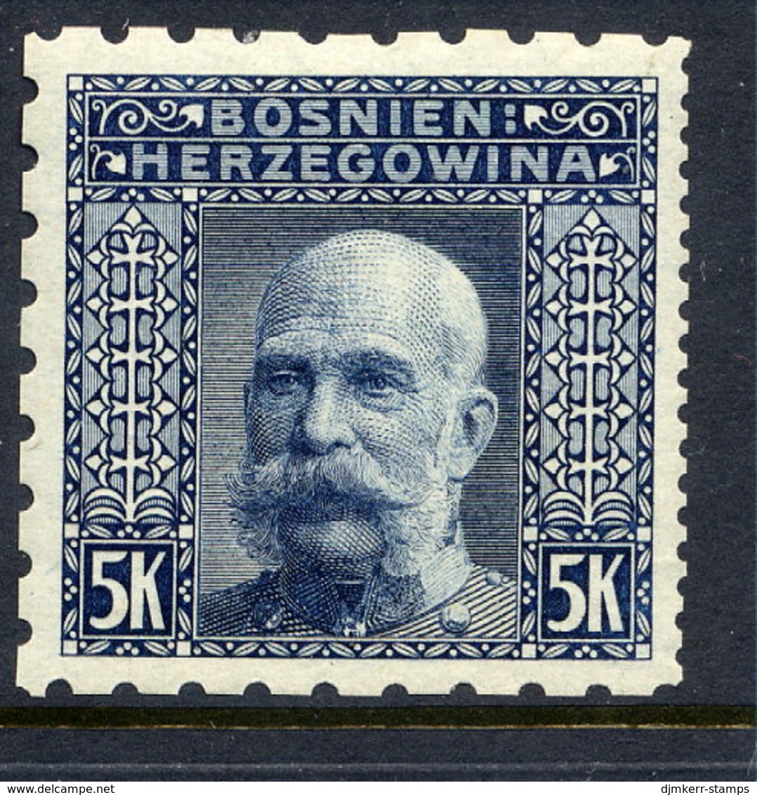 BOSNIA & HERZEGOVINA 1906 5 Kr. Perforated 6½:12½:6½:6½  LHM / *. Michel 44G, SG 201F - Bosnie-Herzegovine