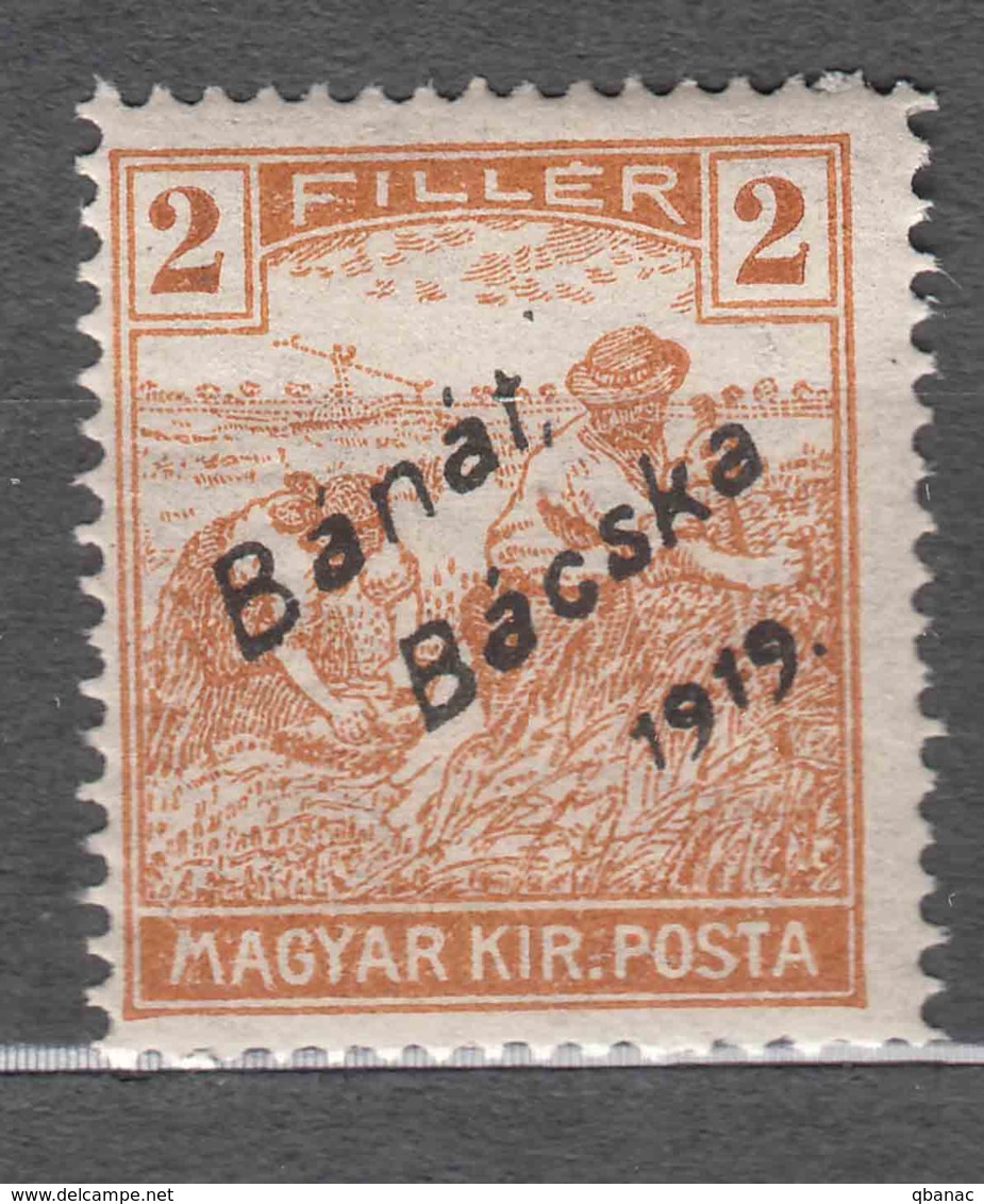 Hungary Banat Bacska 1919 Mi#6 Mint Hinged - Banat-Bacska