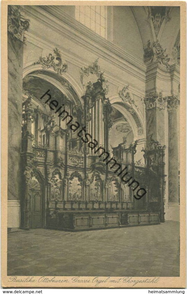 Ottobeuren - Basilika - Grosse Orgel - Verlag Adolf Fergg Ottobeuren - Kirchen U. Kathedralen