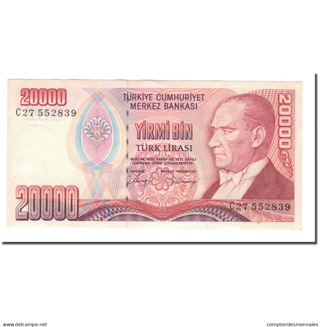 Billet, Turquie, 20,000 Lira, 1988, L.1970, KM:201, SPL - Turchia