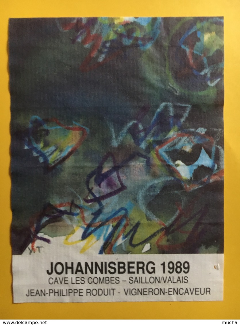 9067 - Johannisberg 1989 Cave Les Combes Saillon Suisse - Kunst