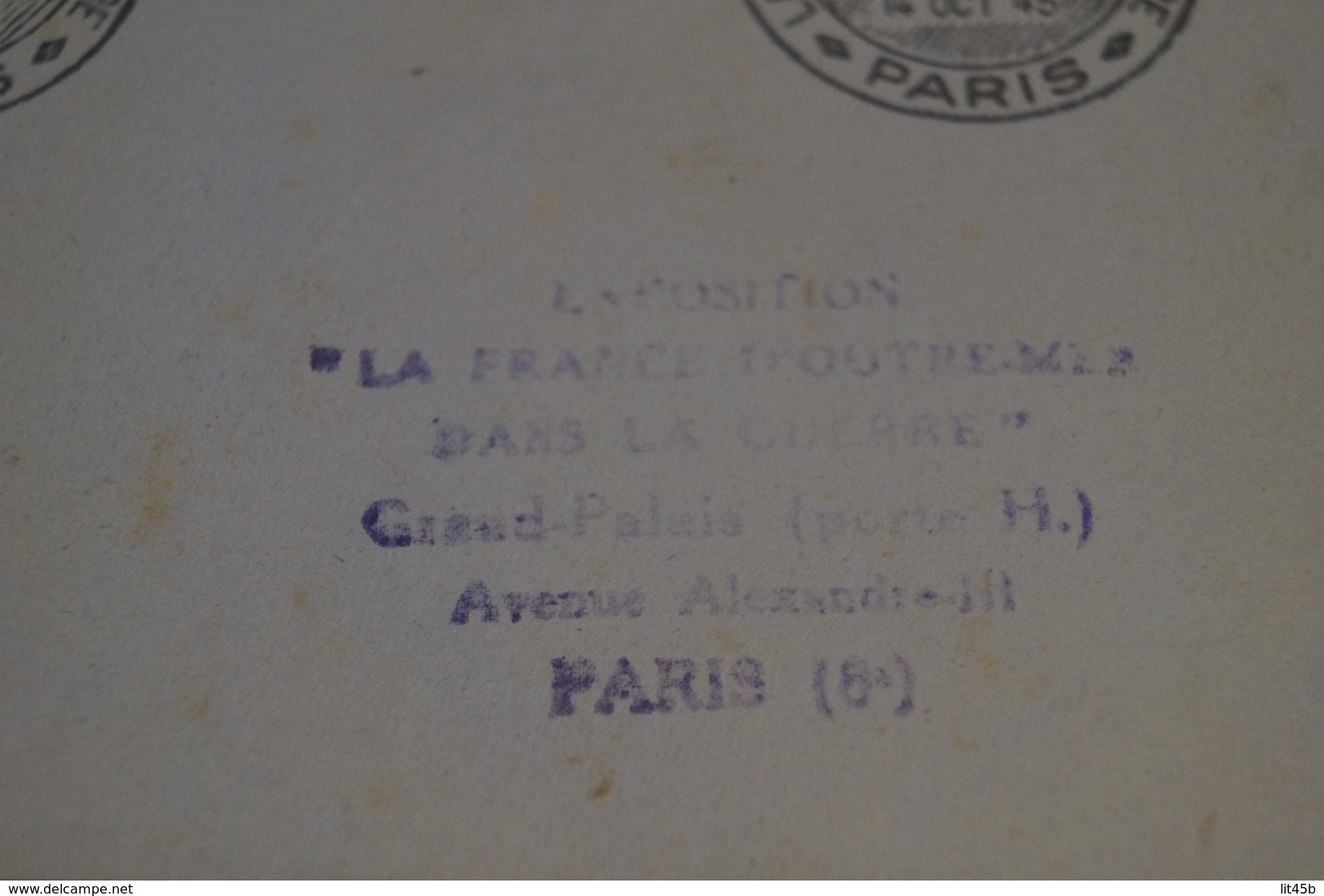 RARE,courrier France Outremer Du 14 Octobre 1945,pour Collection,superbes Timbres Et Oblitérations - Lettres & Documents