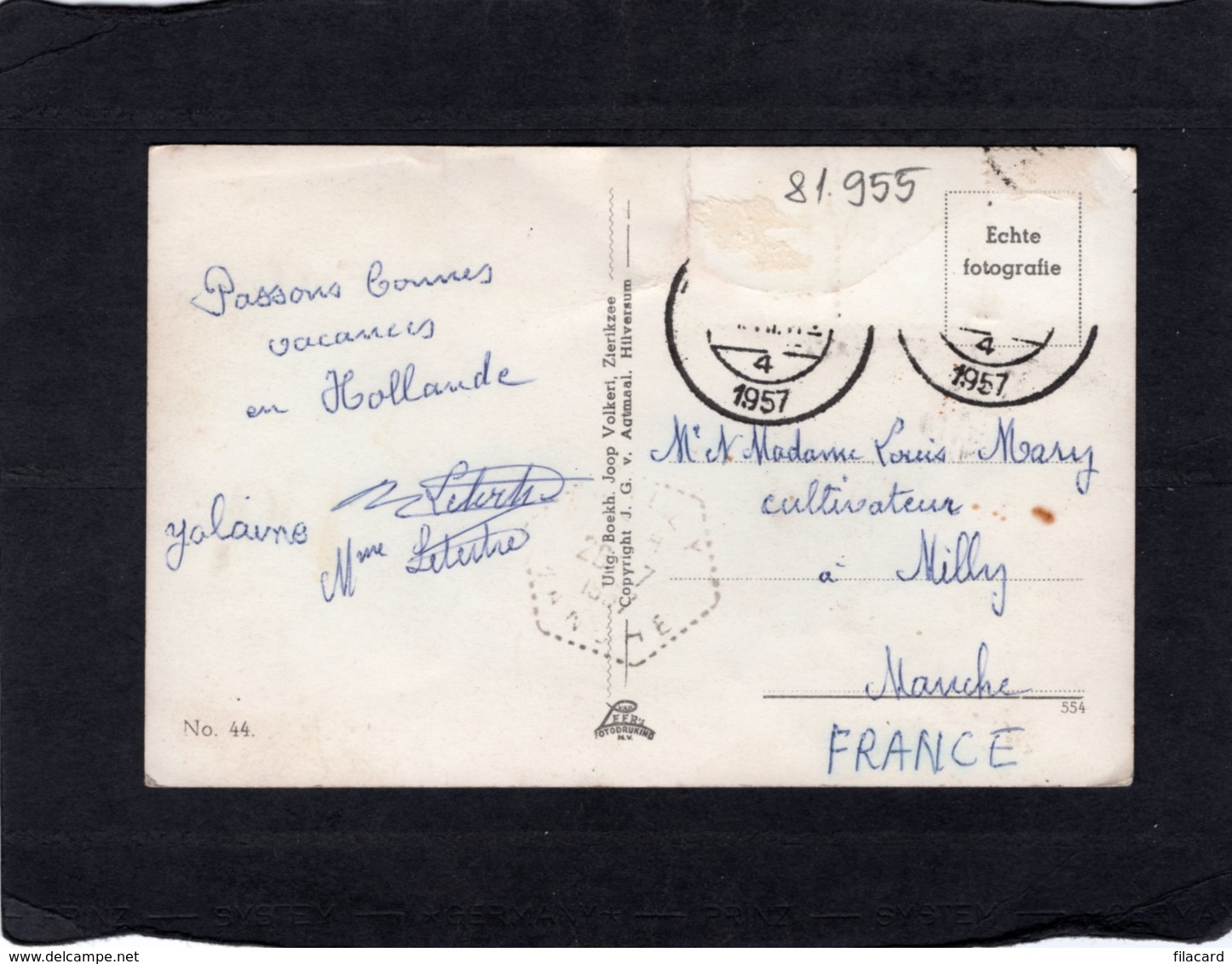 81955    Francia,  Zierikzee,  Panorama,  VGSB  1957 - Zierikzee