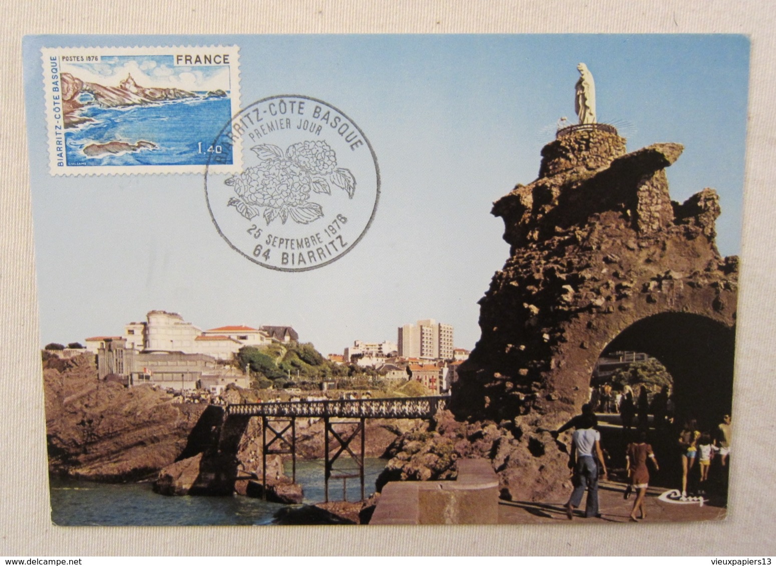 CARTE MAXIMUM Lot De 6 Cartes 1970-85 Observatoire Hte Provence - Solutré - Verdon - Tours - Biarritz - Arc & Senans - Verzamelingen & Reeksen