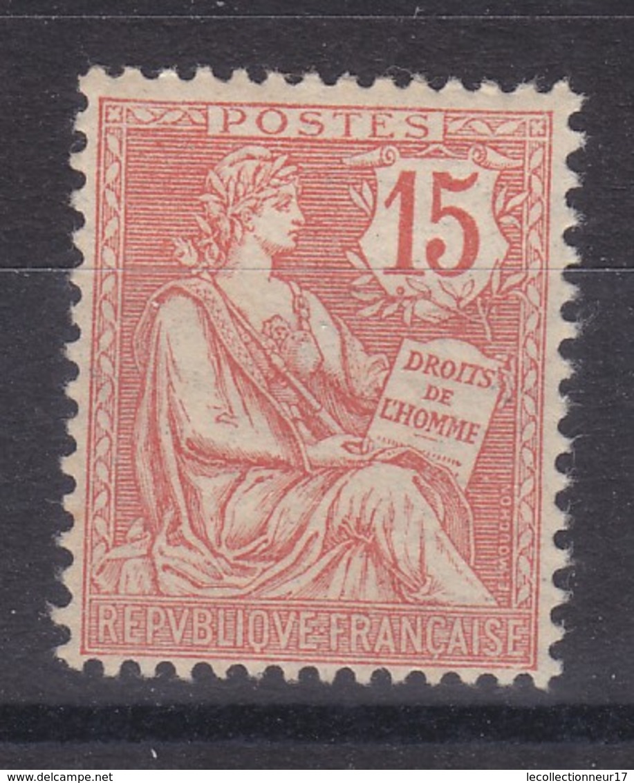 France Année 1902 Type Mouchon Retouché  N° 125** 15 C Vermillon  Lot 1150 - 1900-02 Mouchon