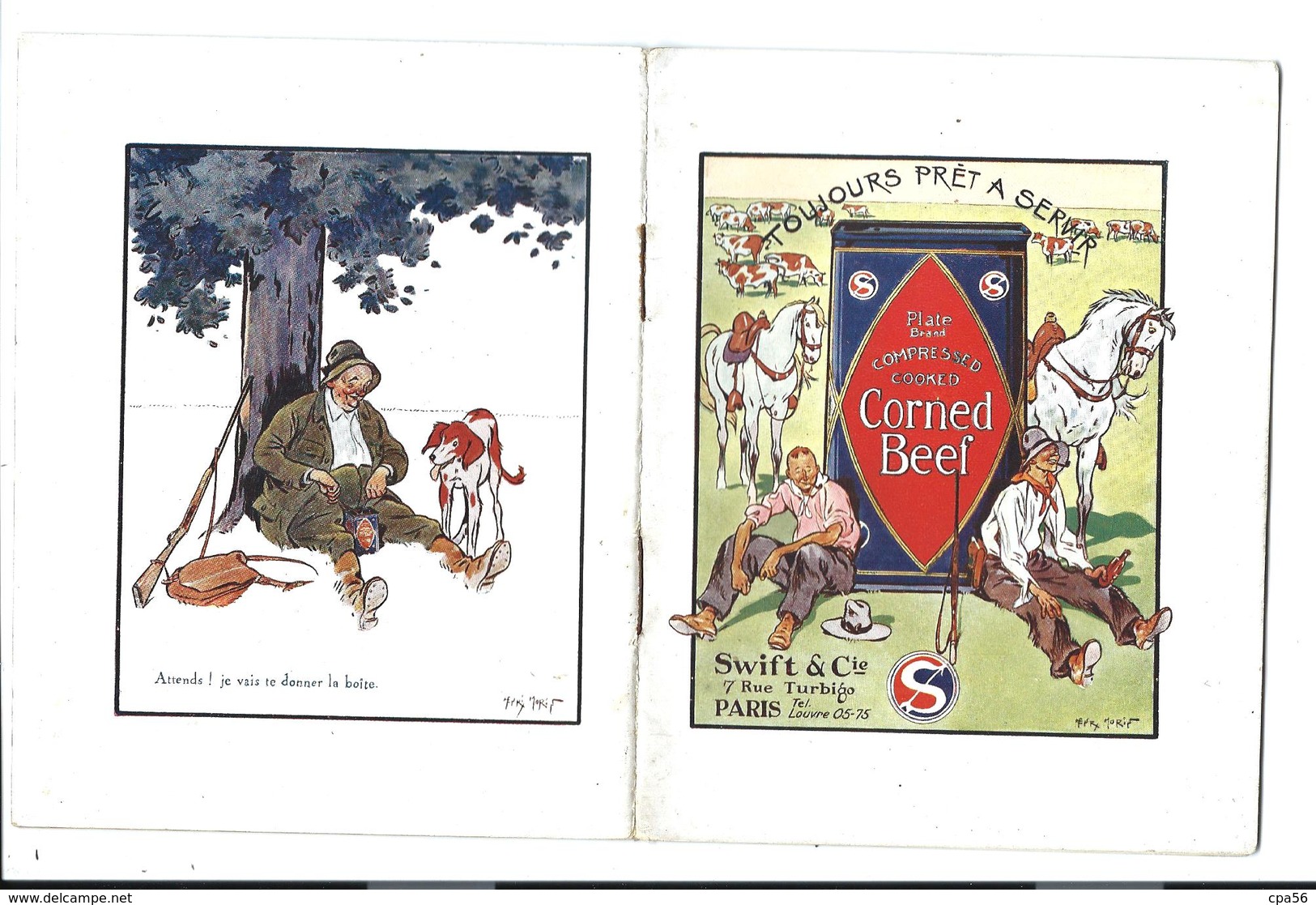 Rare LIVRET De CUISINE, Années 50 - 30 Recettes Illustrées De CORNED BEEF - Gastronomie