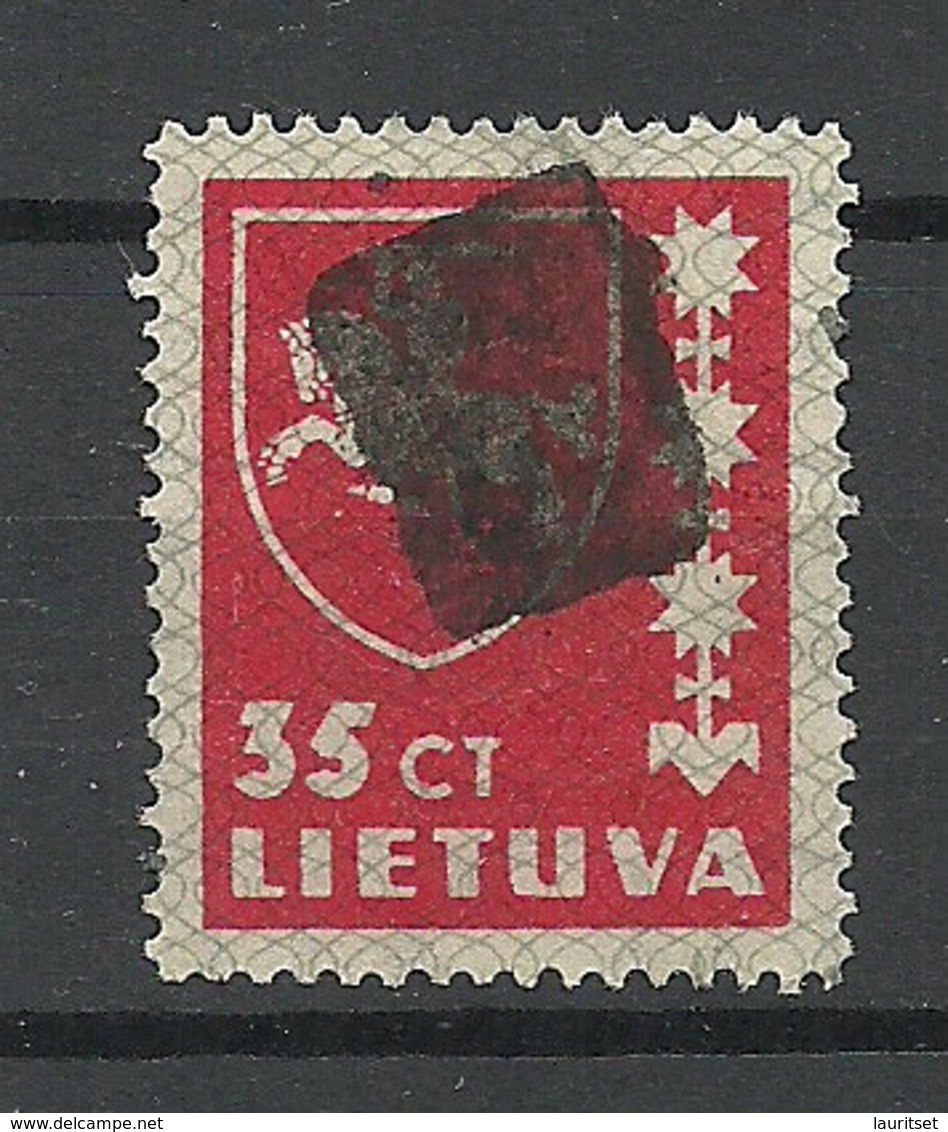 LITAUEN Lithuania 1937 Michel 415 Interesting Mute Cancel Stumme Stempel - Litauen