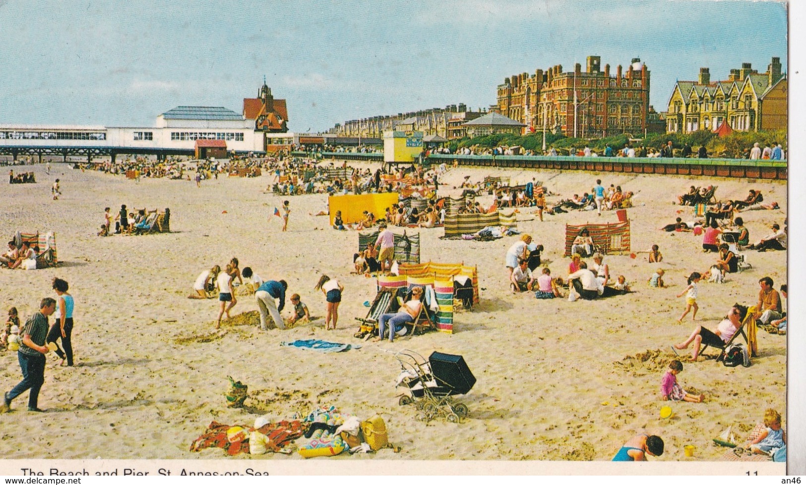 THE BEACH AND PIER ST ANNES ON SEA  VG AUTENTICA 100% - Autres & Non Classés