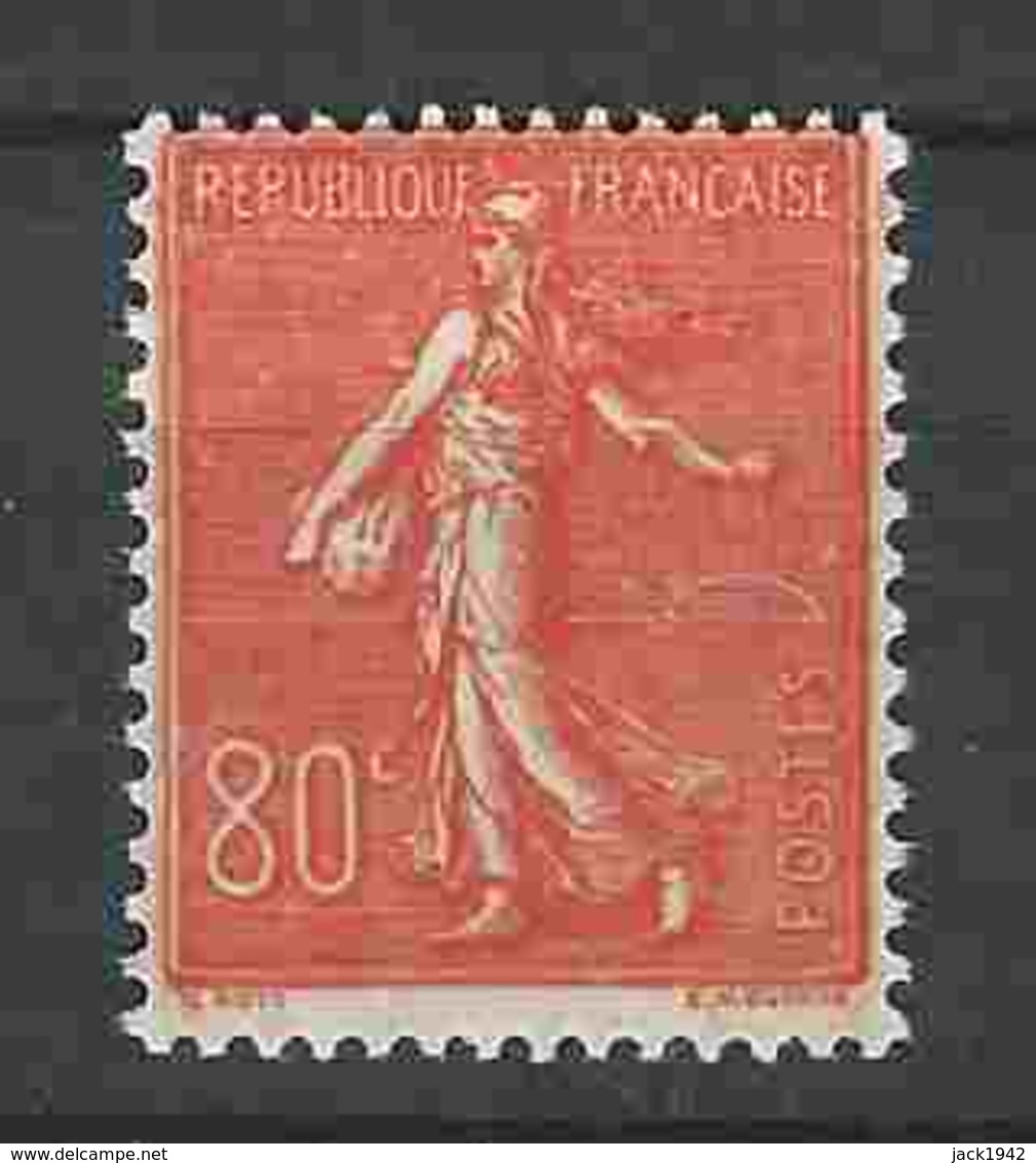 Yvert N° 203 - Semeuse Lignée : 80c Rouge - 1903-60 Sower - Ligned