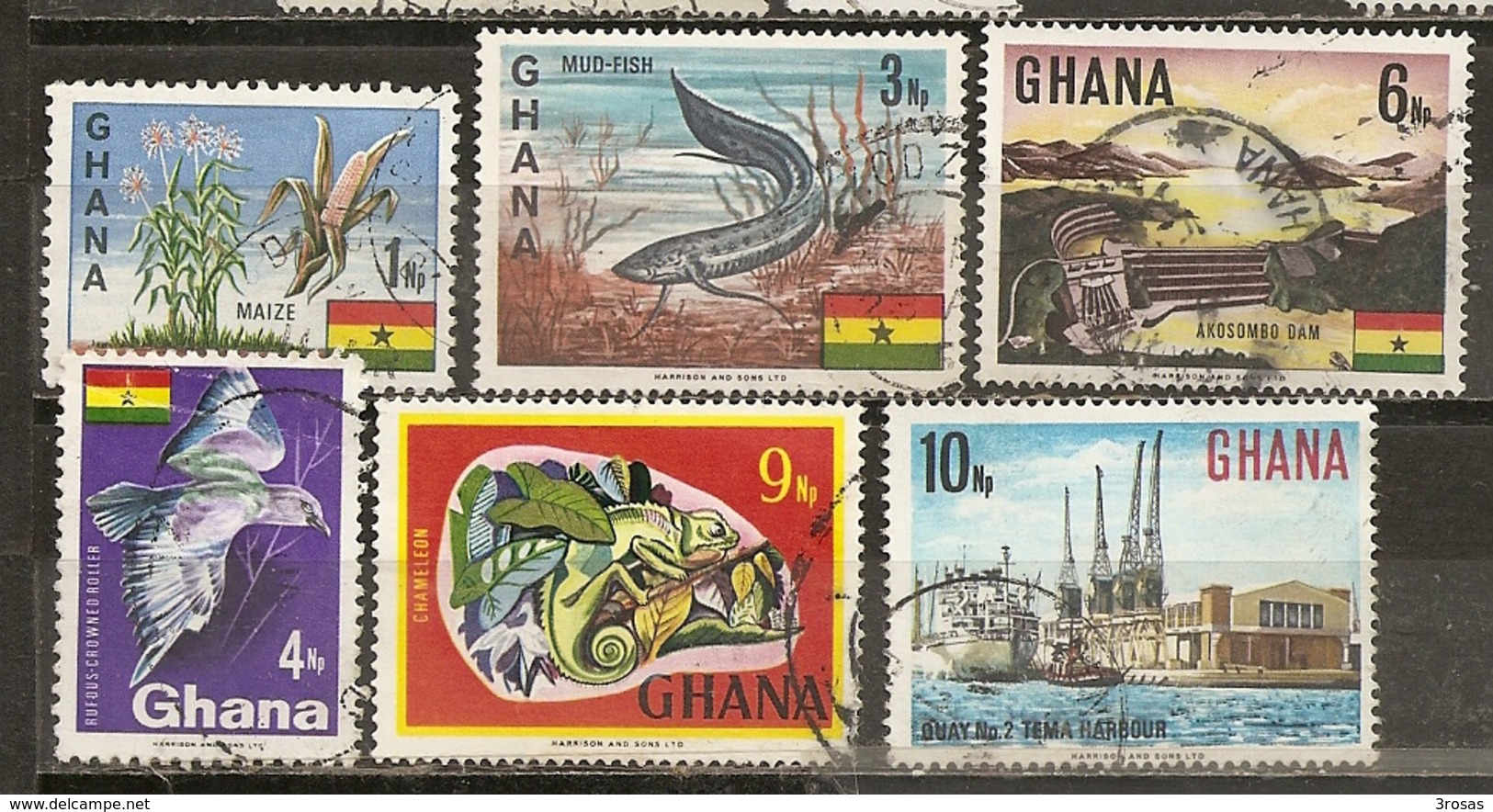 Ghana 1967 Wtih Animals Etc Obl - Ghana (1957-...)