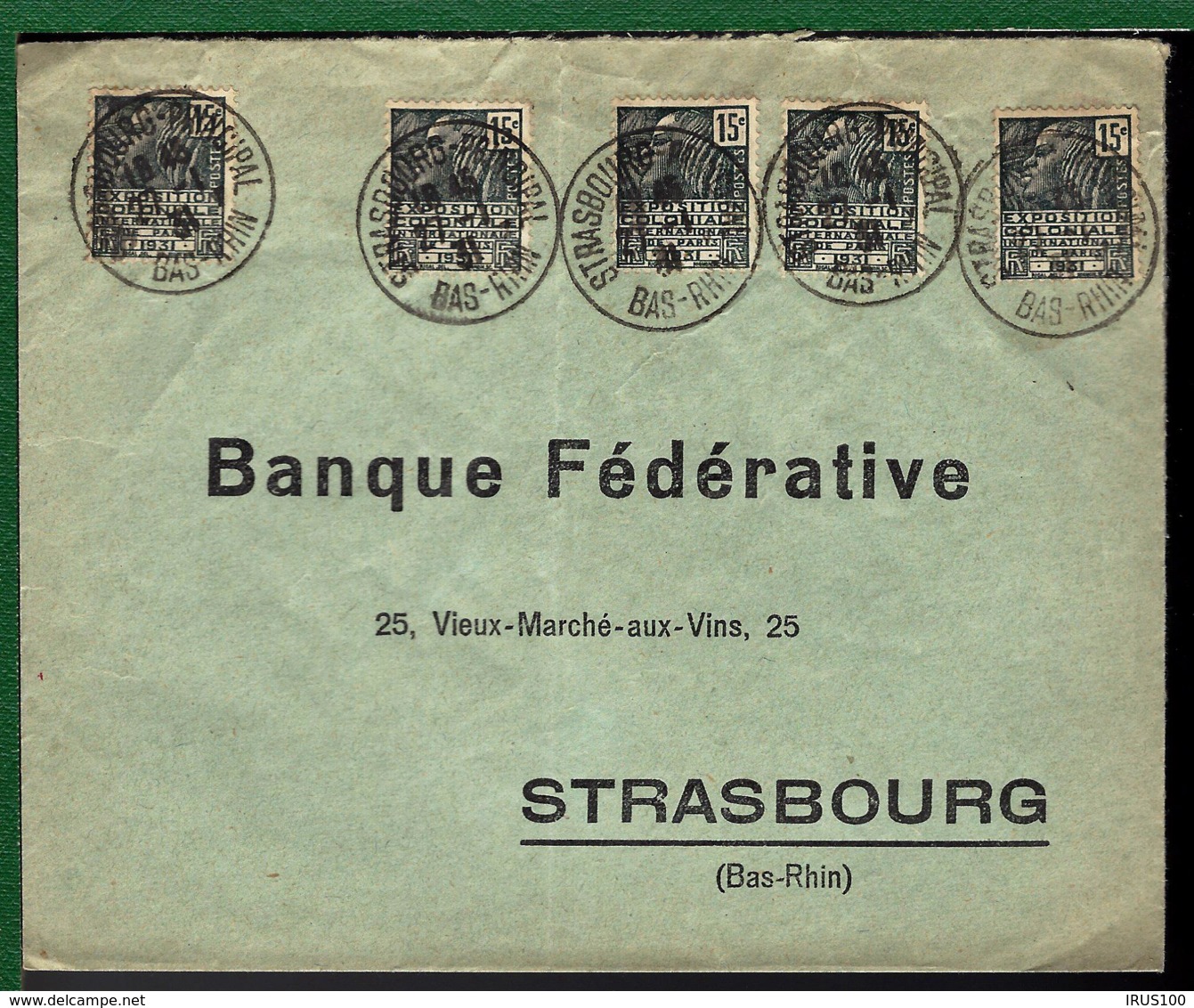 LETTRE DE STRASBOURG - 1931 - - Storia Postale