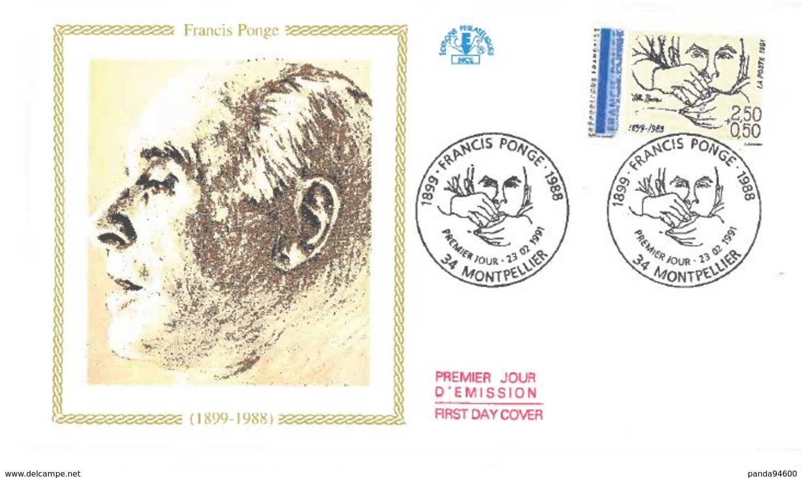 FDC Francis Ponge (34 Montpellier 23/02/1991) - 1990-1999