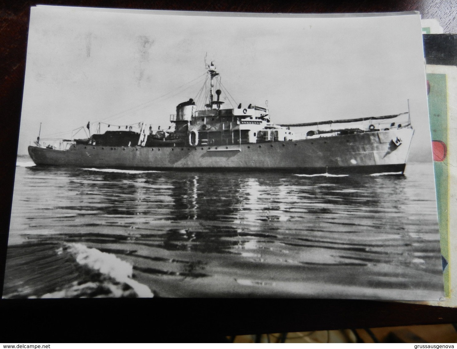 19701) NAVE IDROGRAFICA STAFFETTA VIAGGIATA 1958 NON COMUNE - Warships