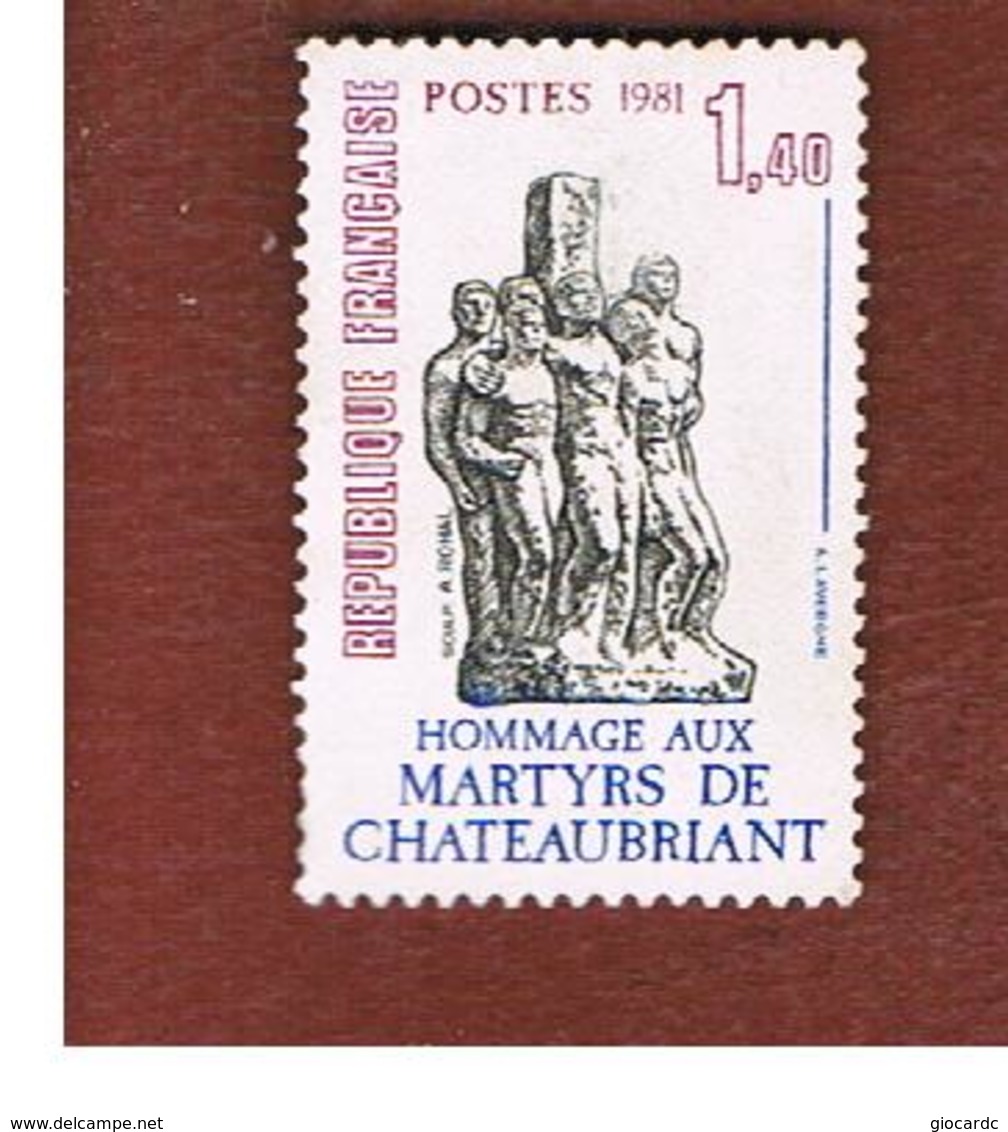 FRANCIA (FRANCE) -   SG 2443  -    1981 CHATEAUBRIANT MARTYRS  -  USED - Usati