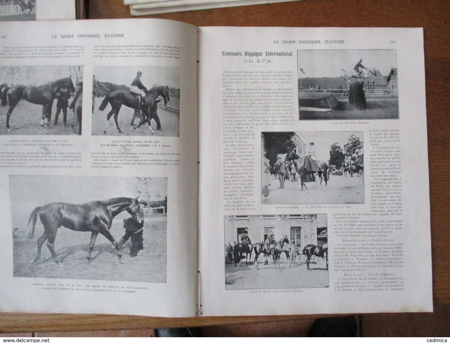 LE SPORT UNIVERSEL ILLUSTRE N°322 21 SEPTEMBRE 1902 LE RAID BRUXELLES-OSTENDE,CONCOURS HIPPIQUE DE SPA ET DE LA ROCHELLE - 1900 - 1949