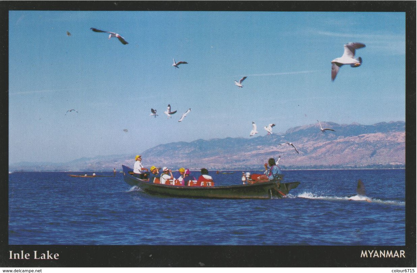 Myanmar 2018 Landscape/Views Postcard — Inle Lake (beautiful Stamp And Special Postmark At Back) - Myanmar (Burma)