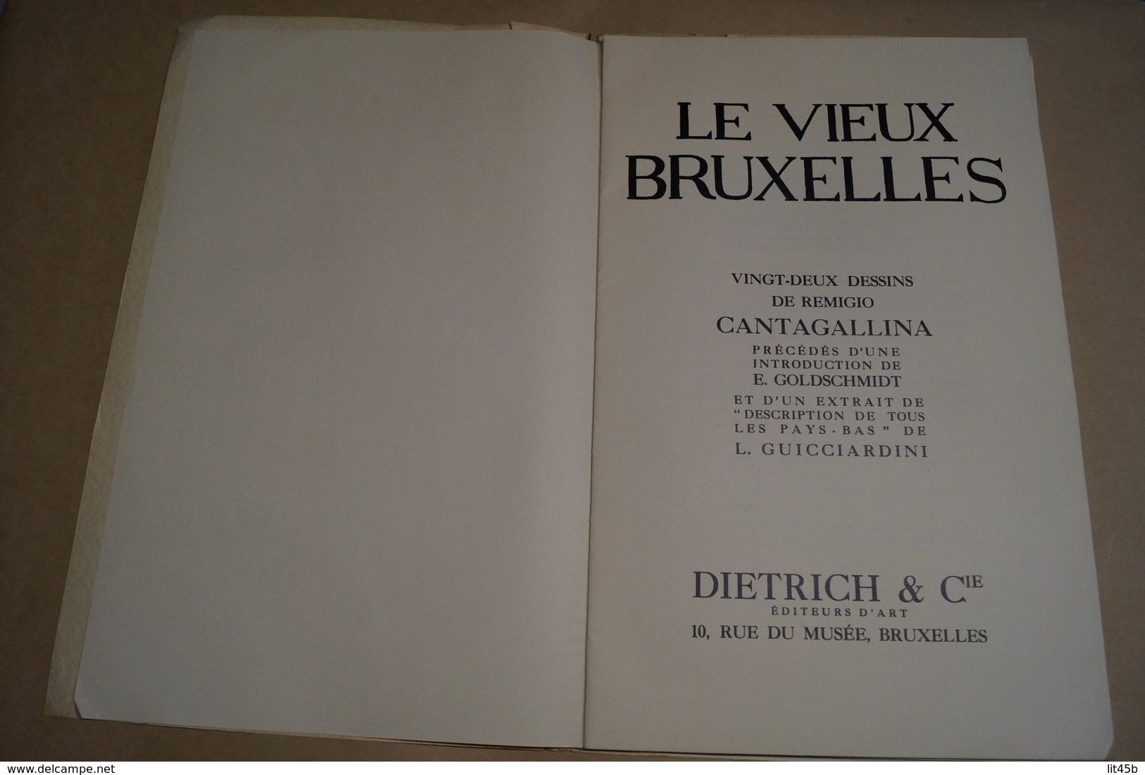 RARE,édit.limitée,Le Vieux Bruxelles,1935,exemplaire N° 44,Jean Robert,22 Dessins Remigio Cantagallina,45 Cm./28 Cm. - Belgique