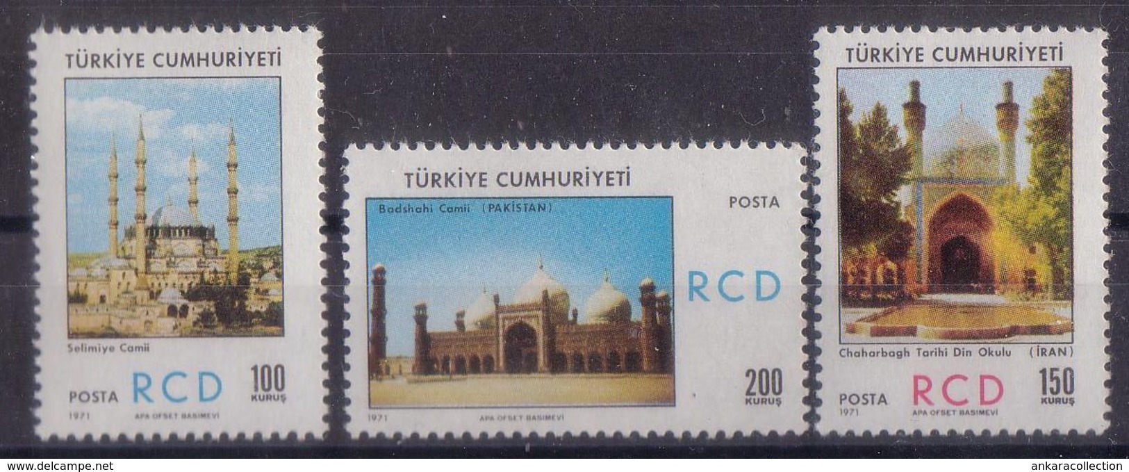 AC - TURKEY - REGIONAL COOPERATION FOR DEVELOPMENT - RCD BETWEEN TURKEY - IRAN AND PAKISTAN MNH  21 JULY 1971 - Unused Stamps