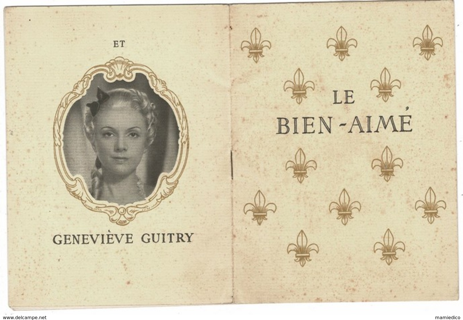 Théâtre De LA MADELEINE Saison 1940-41" LE BIEN-AIME Avec Sacha GUITRY Et Elvire PIPESCO - Programmes