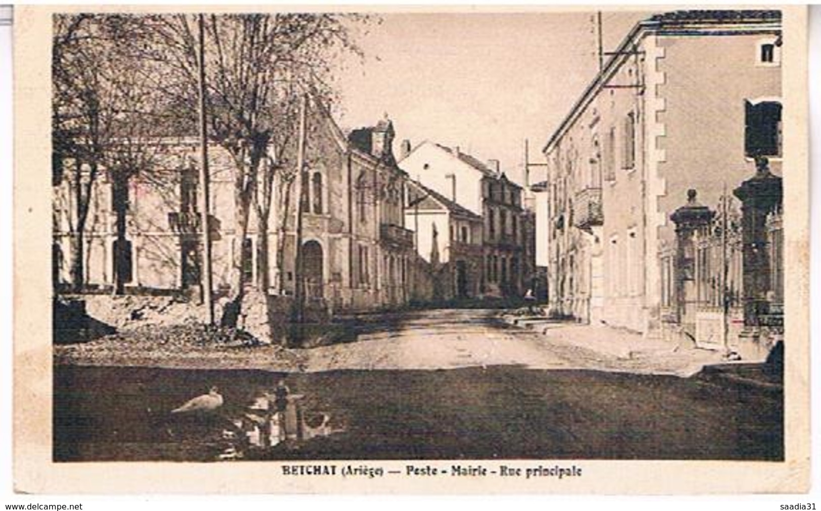 09 BETCHAT  POSTE  MAIRIE  RUE PRINCIPALE  TBE    AR645 - Autres & Non Classés