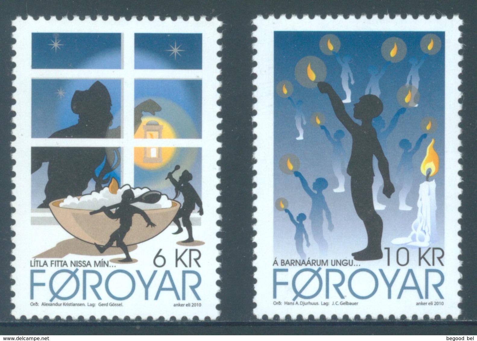 FEROE -  MNH/*** LUXE - 2010 - CHRISTMAS - Yv  706-707 -  Lot 18333 - Féroé (Iles)